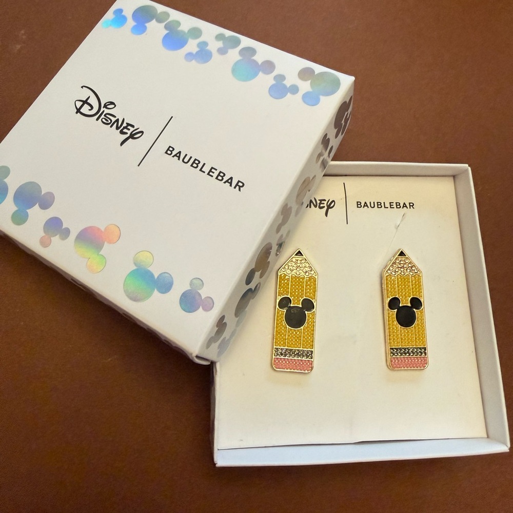 BaubleBar | Disney Pencil Stud Earrings